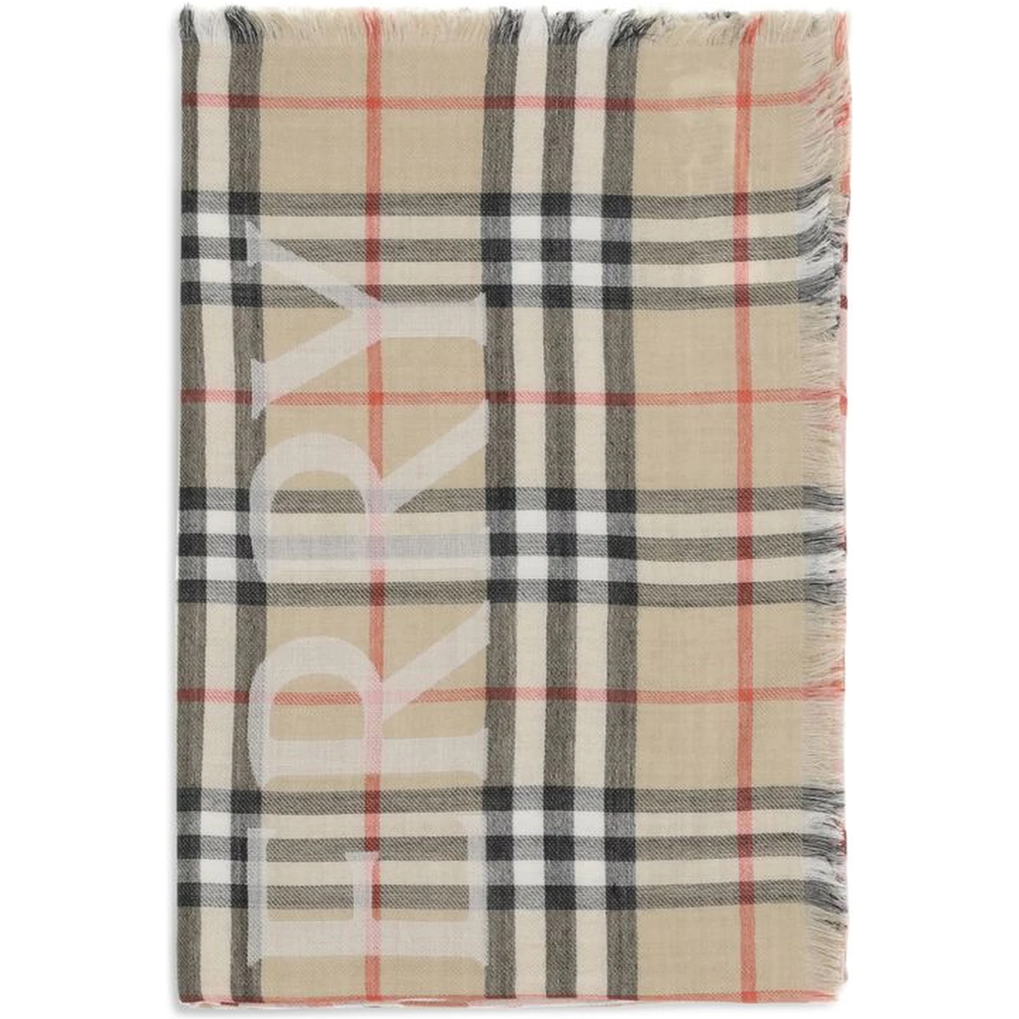 Beige Wool Scarf