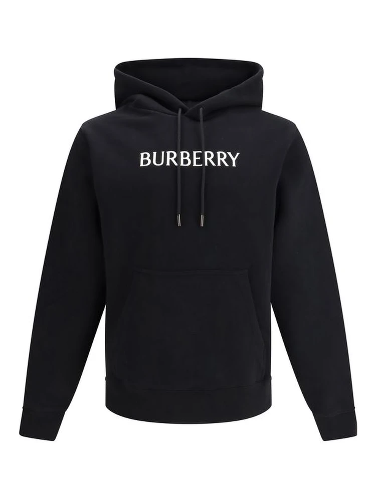Black Cotton Sweatshirt