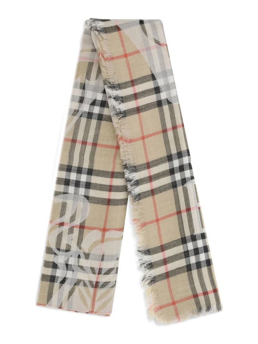 Beige Wool Scarf