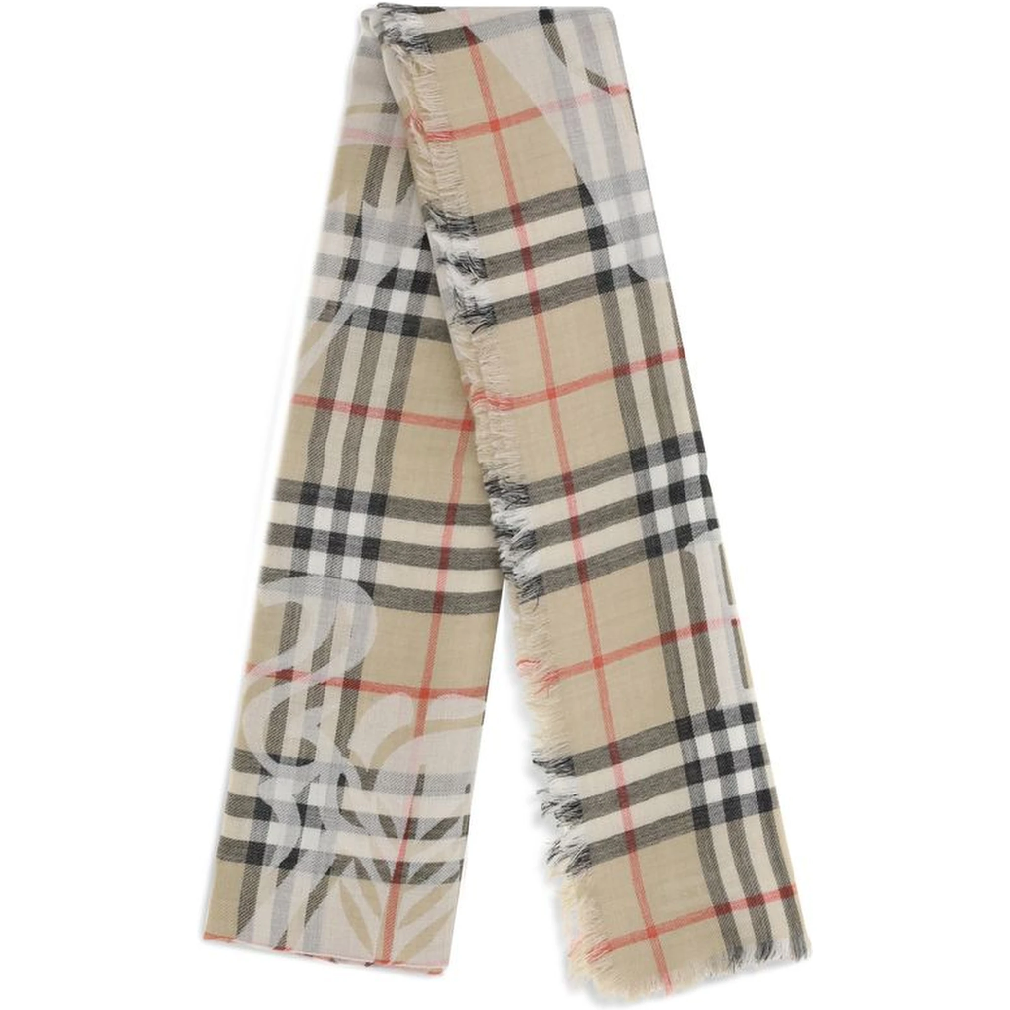 Beige Wool Scarf