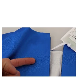 Acetate Royal Blue Roundneck Sleeveless Sheath Midi Dress