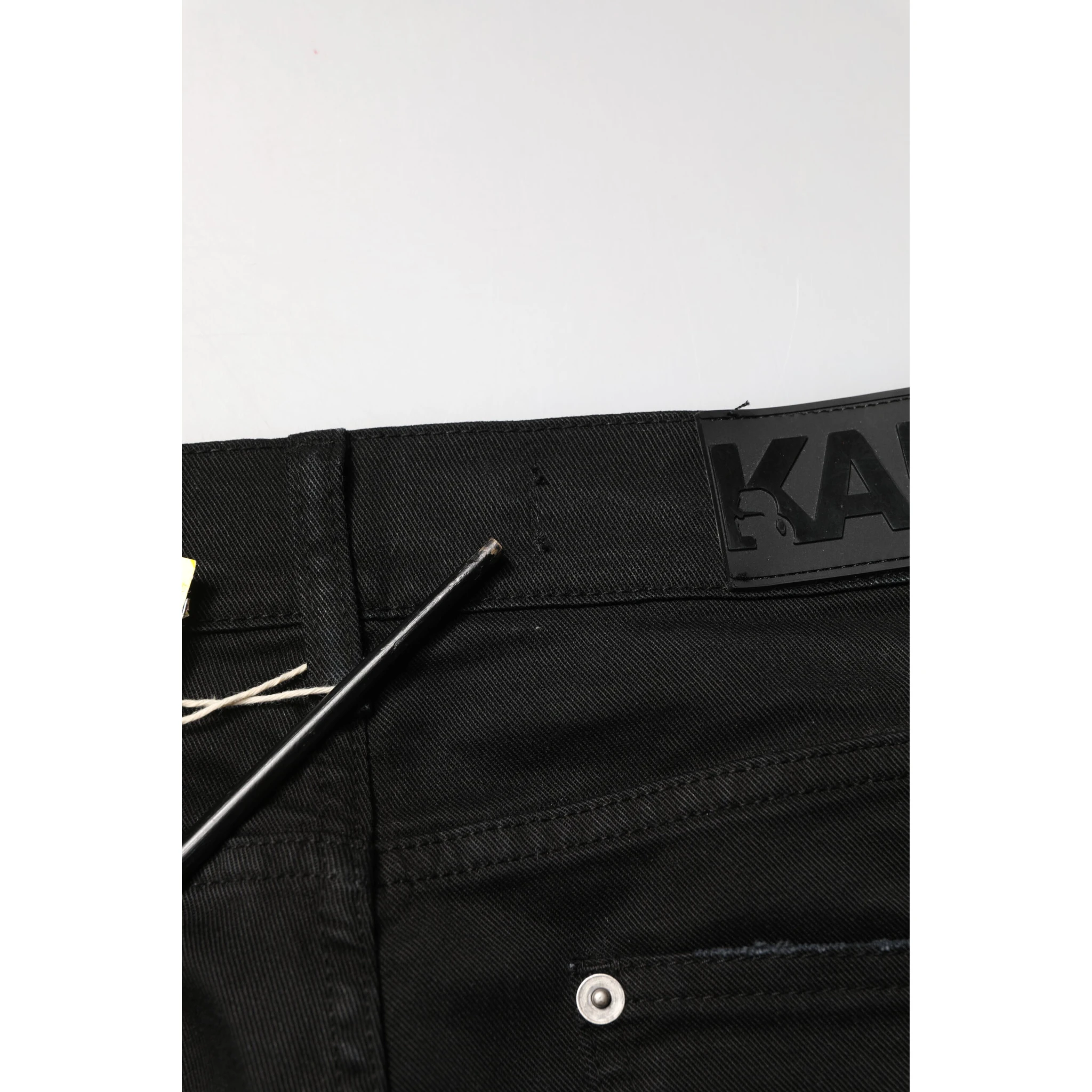 Black Tattered Men Skinny Denim Trouser Jeans