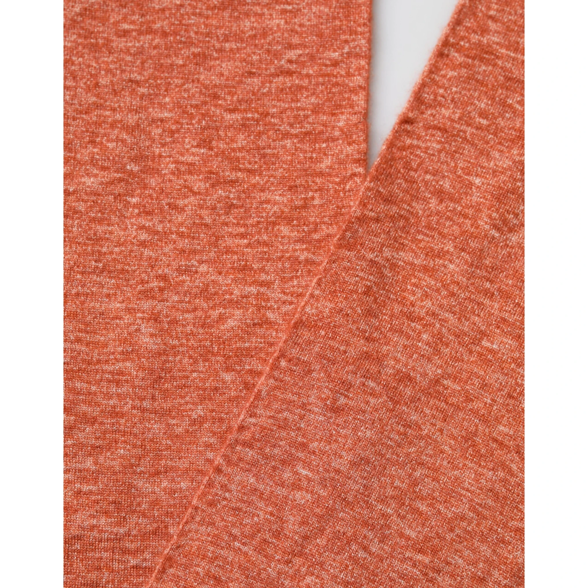 Orange Silk Cashmere Neck Wrap Shawl Scarf
