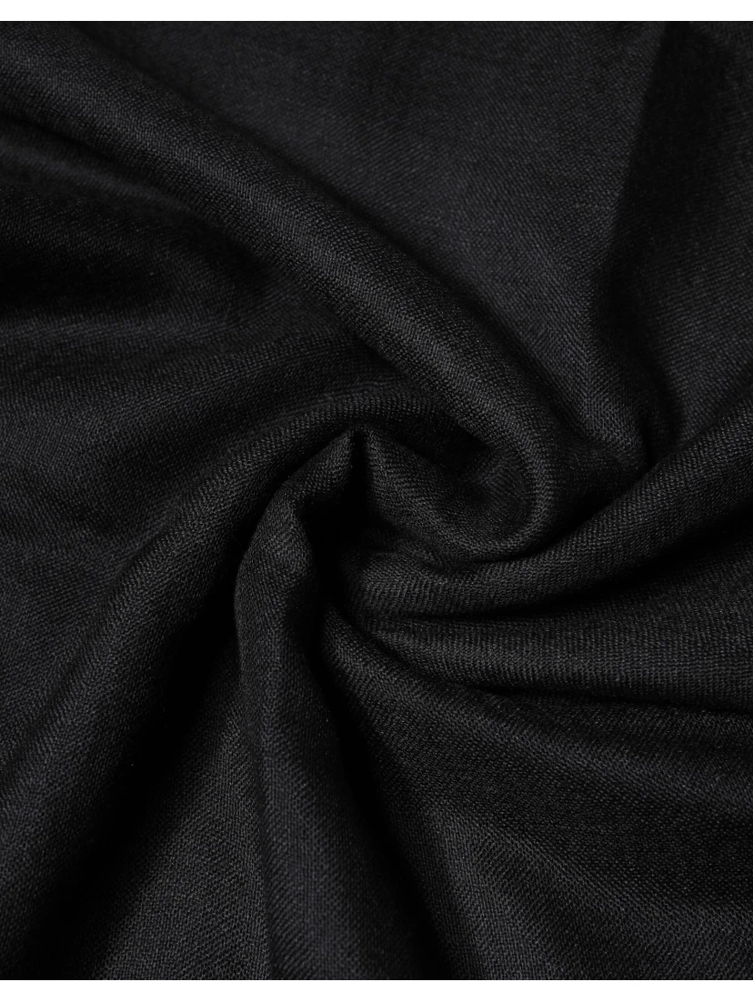Black Cashmere Knit Neck Wrap Shawl Scarf