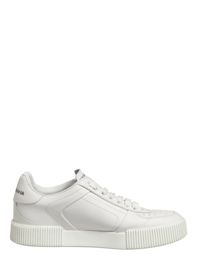 White MIAMI Calf Low Top Men Sneakers  Shoes alternative