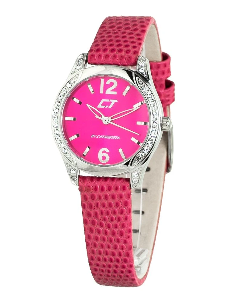 Multicolor Leather Dress Watch