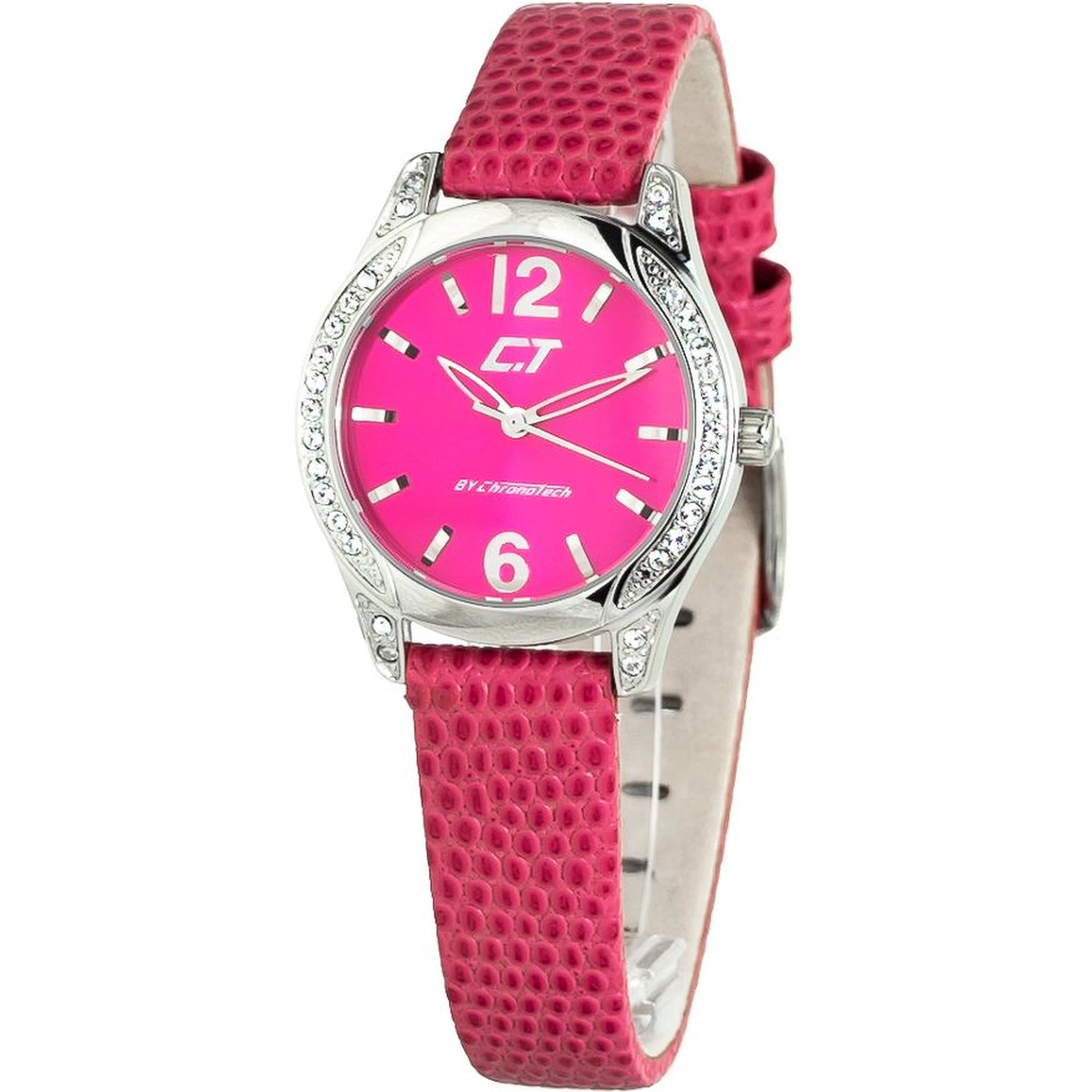 Multicolor Leather Dress Watch