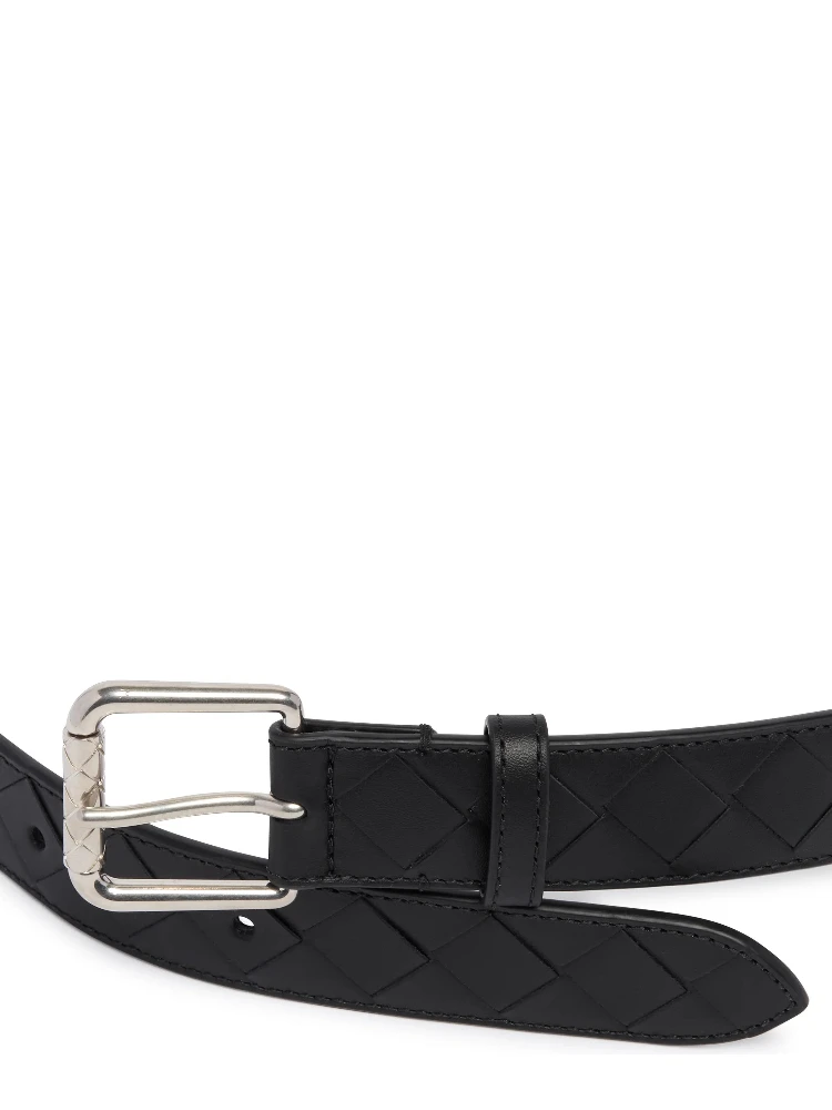 "Intrecciato" leather belt alternative