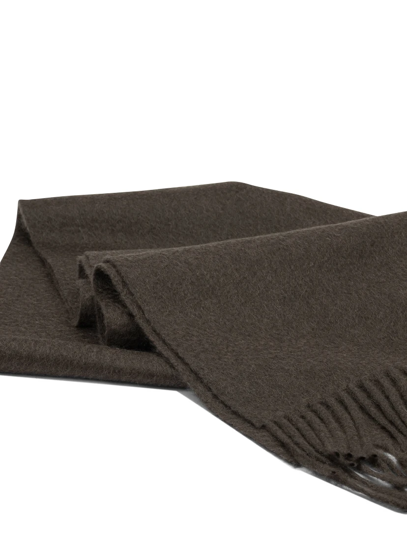 Fringed scarf in cashmere
