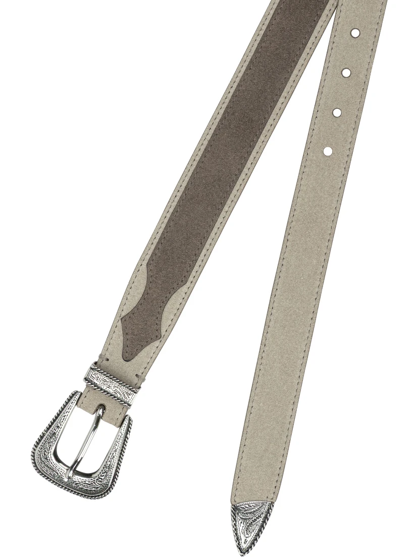 Leather western belt