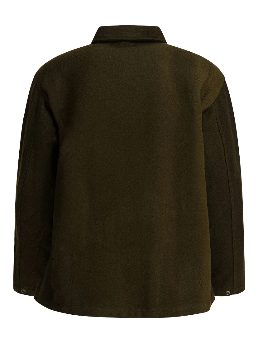 Wool overshirt jacket