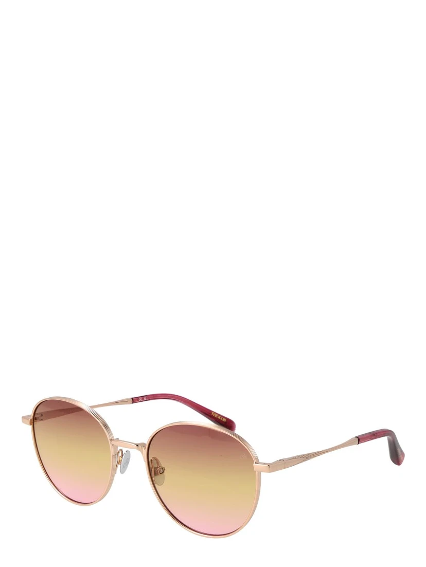 Rose Gold Metal Sunglasses