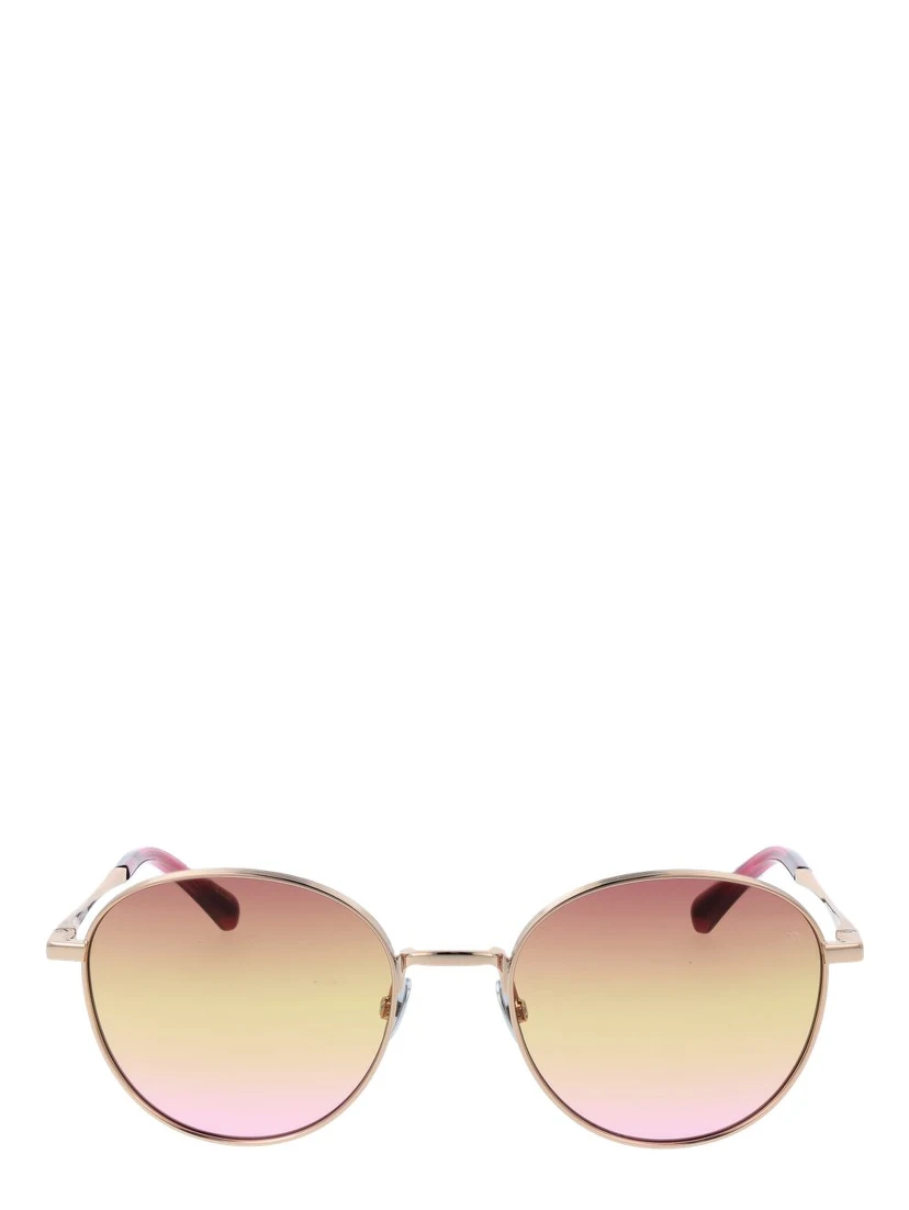Rose Gold Metal Sunglasses