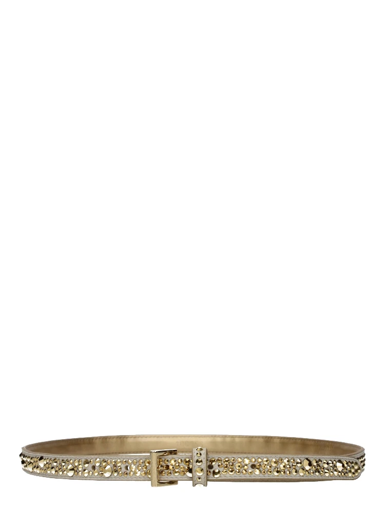 Gold Leather Regular Belt