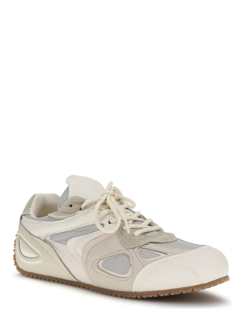 Cream Calf Leather Bos Taurus Low Top Sneakers