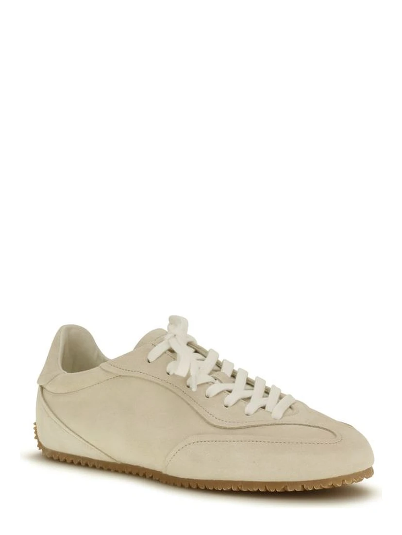 Beige Rubber Low Top Sneakers