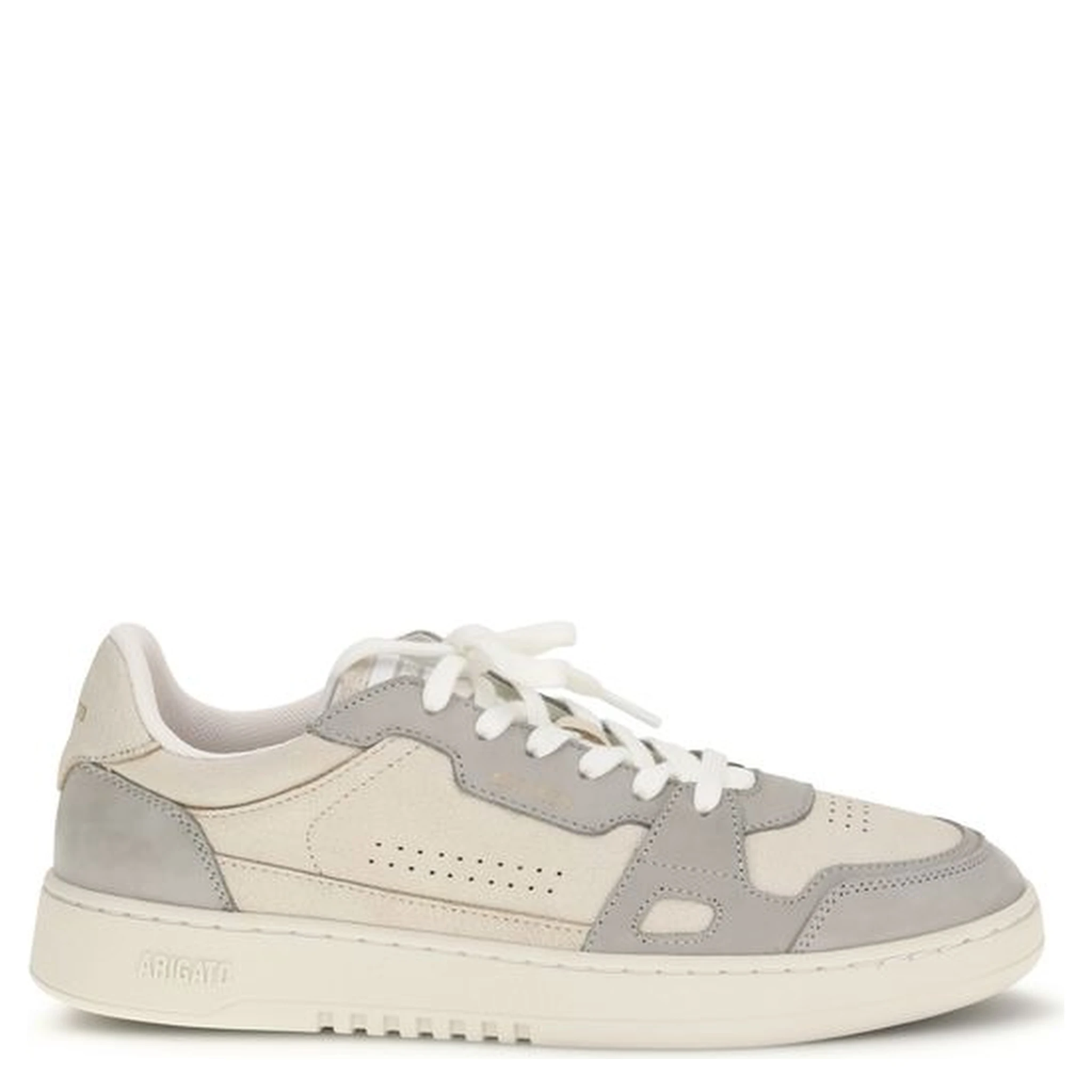 Gray Calf Leather Bos Taurus Athletic Sneakers
