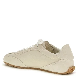 Beige Rubber Low Top Sneakers