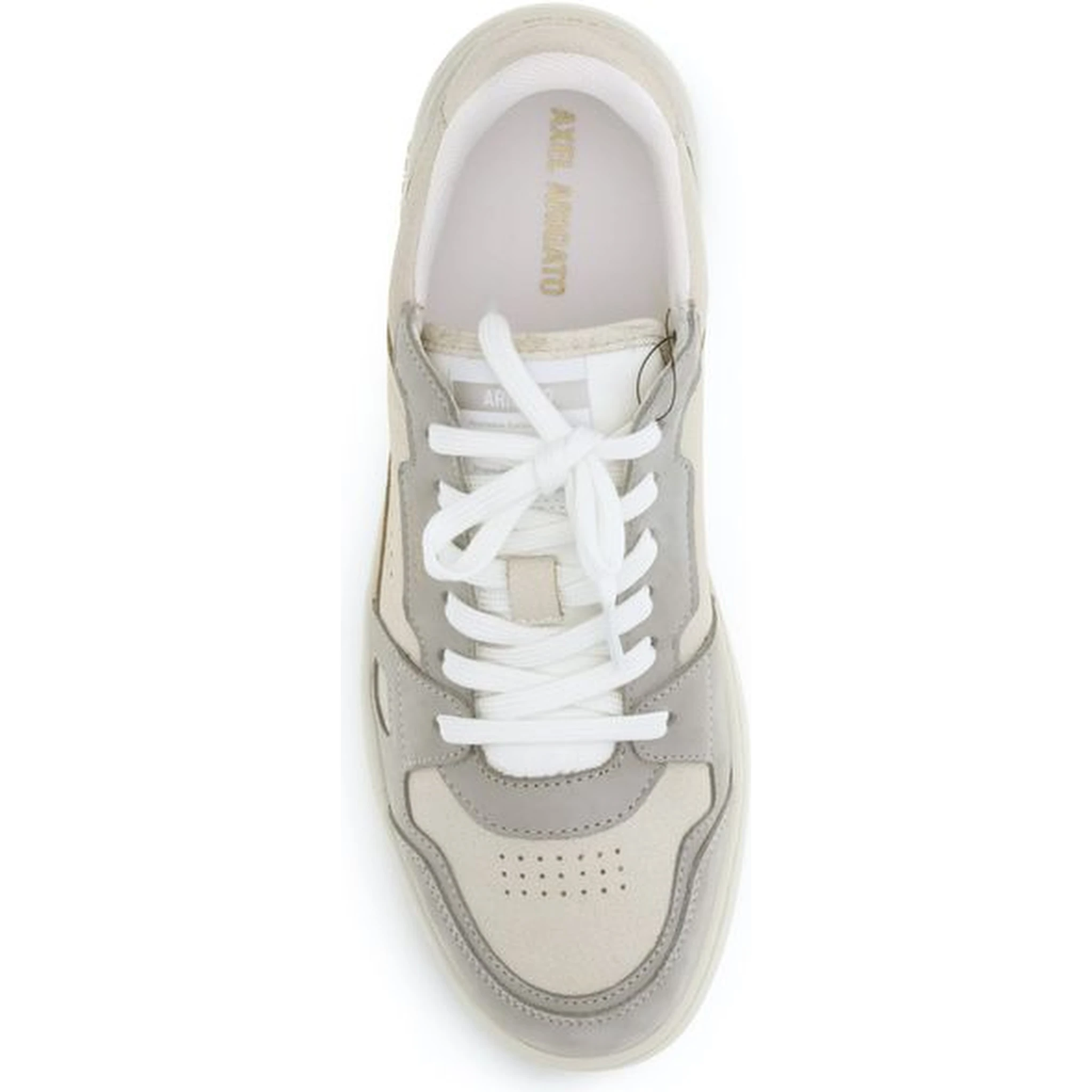 Gray Calf Leather Bos Taurus Athletic Sneakers
