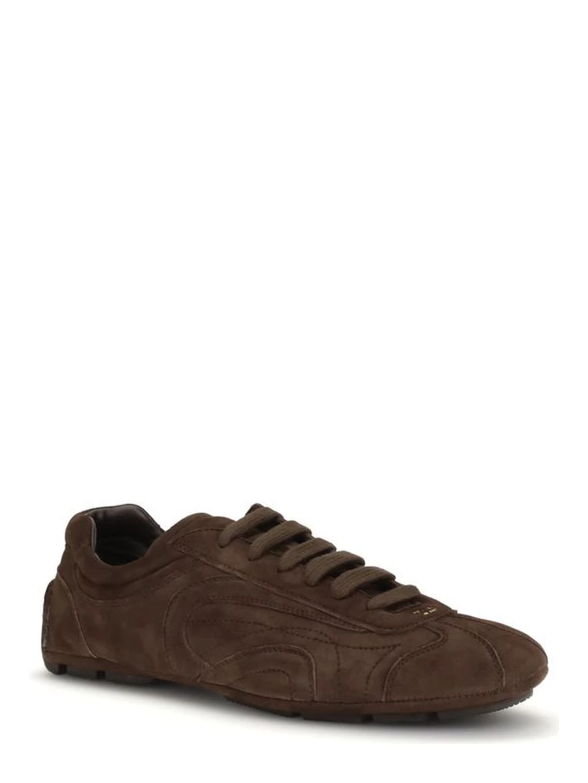 Brown Calf Leather Bos Taurus Sneakers