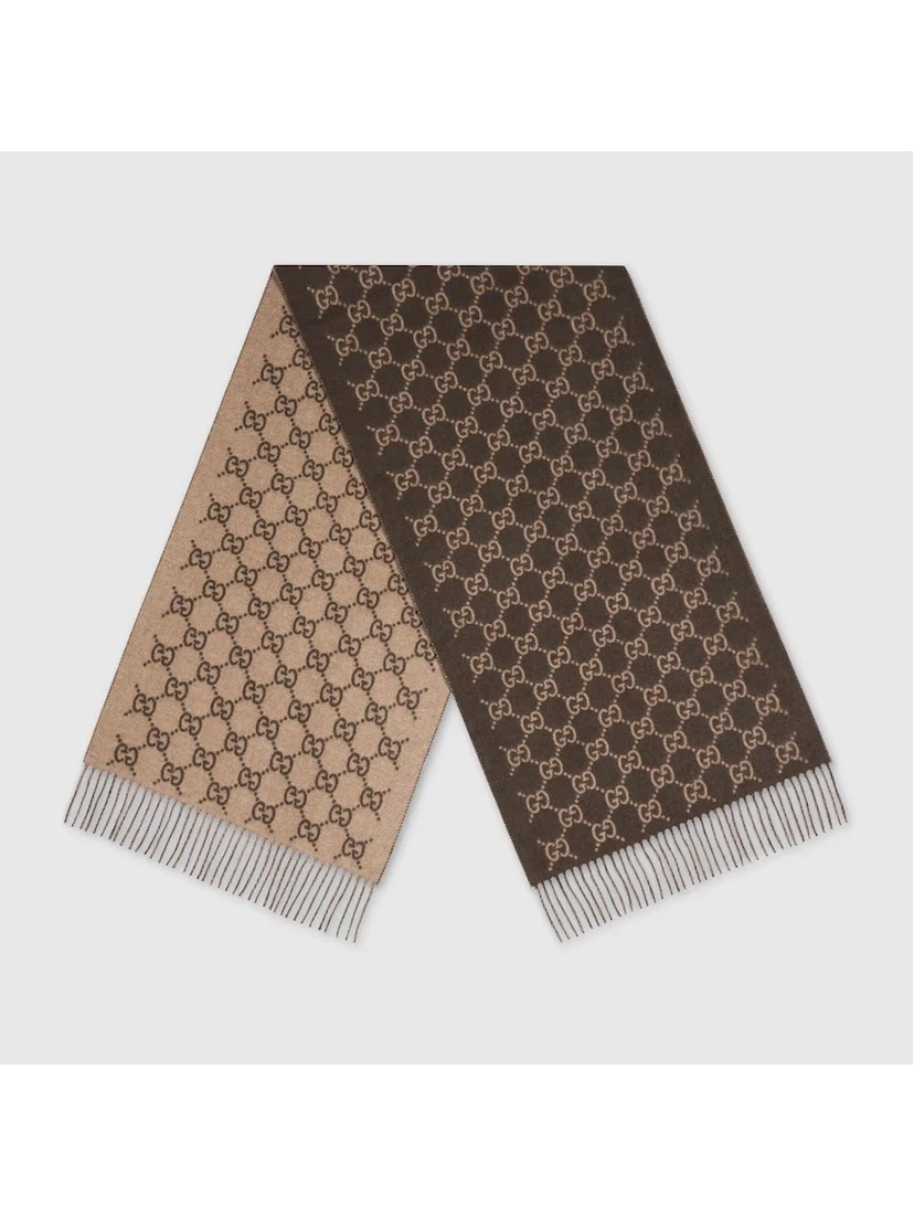 "GG" cashmere scarf