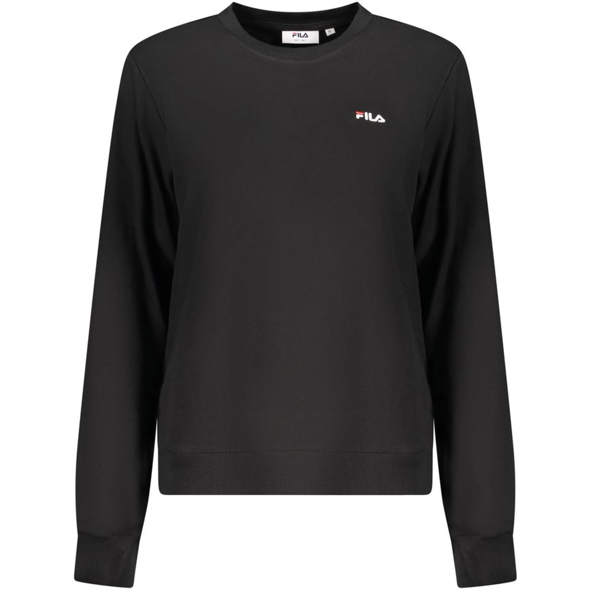 Black Cotton Women Sweatshirt