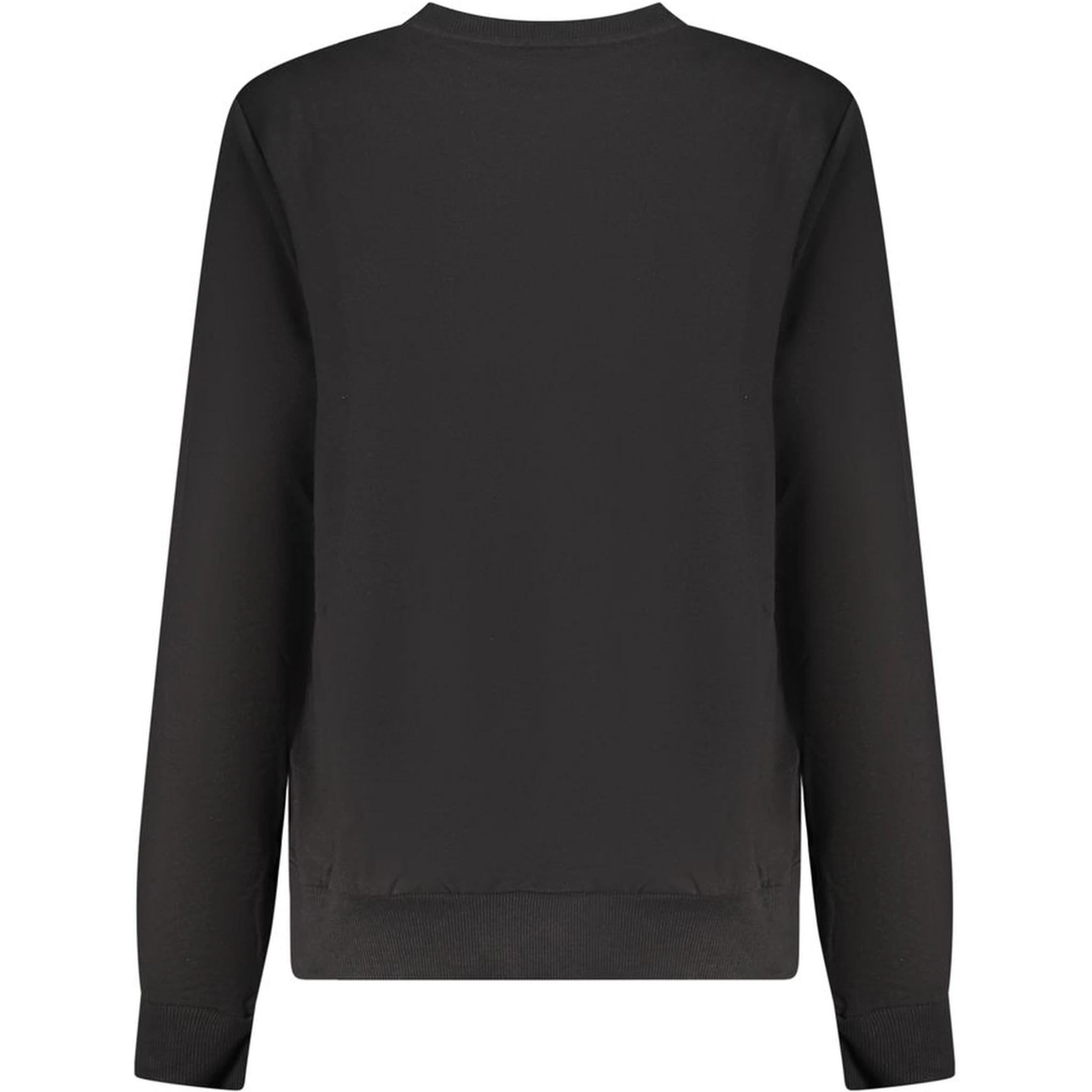 Black Cotton Women Sweatshirt