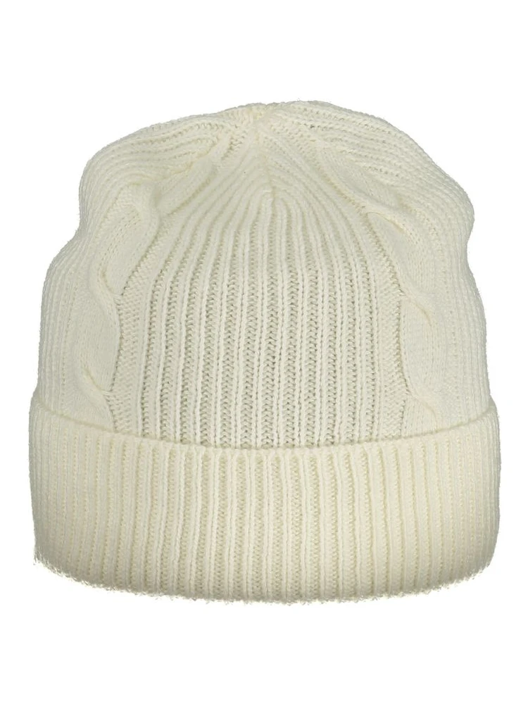 White Polyamide Women Cap