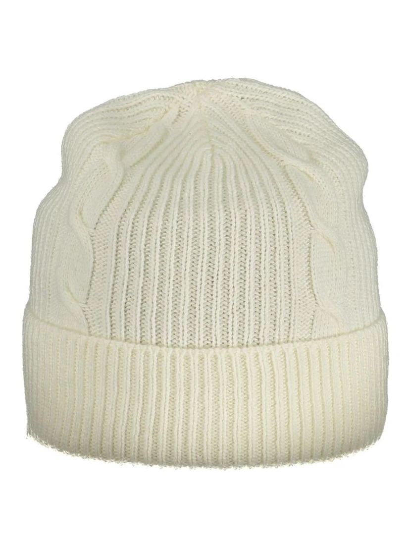 White Polyamide Women Cap