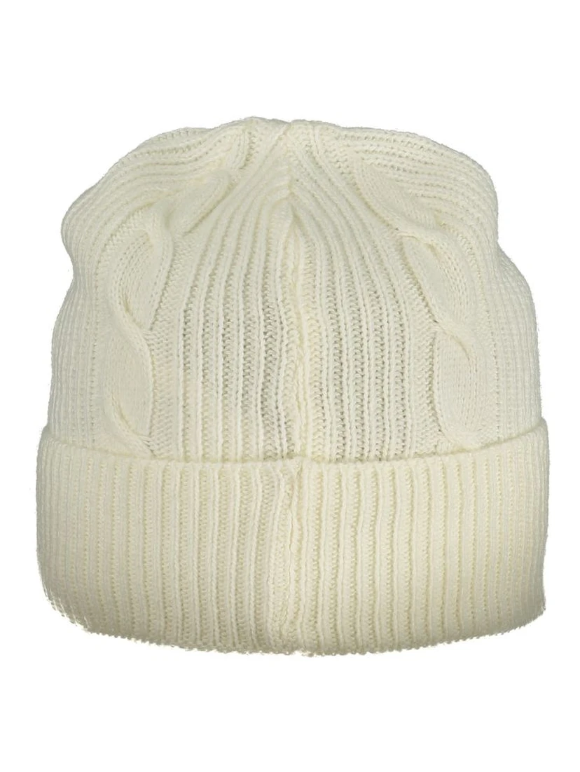 White Polyamide Women Cap
