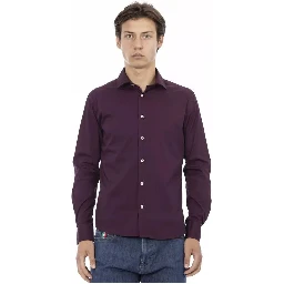 Bordeaux Cotton Dress Shirt