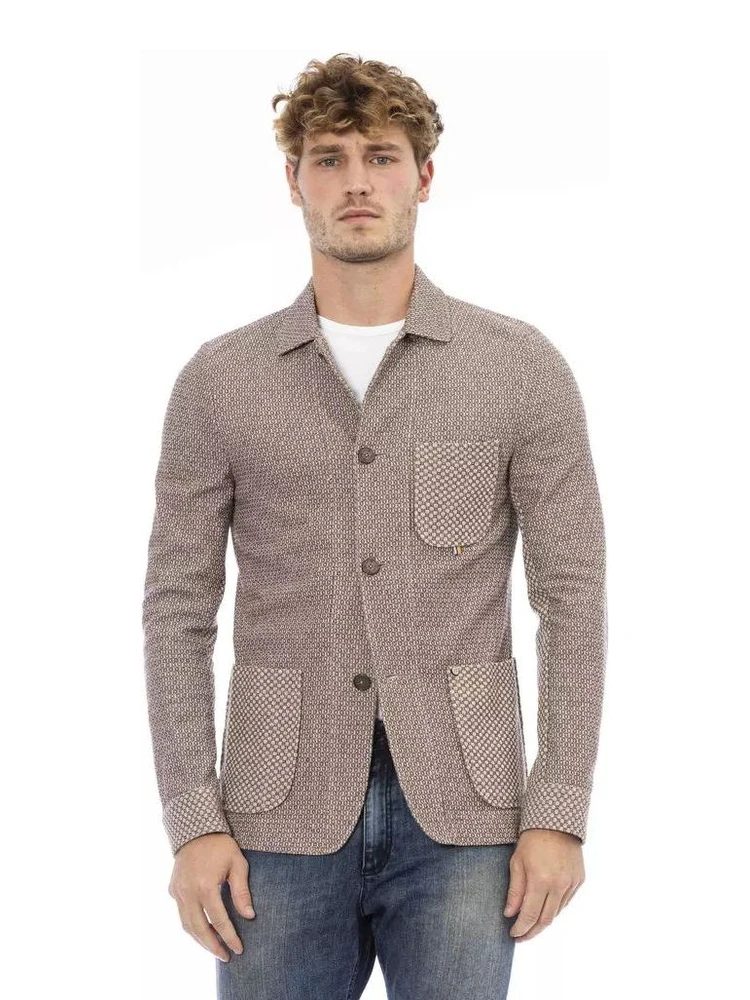 Beige Cotton Blazer