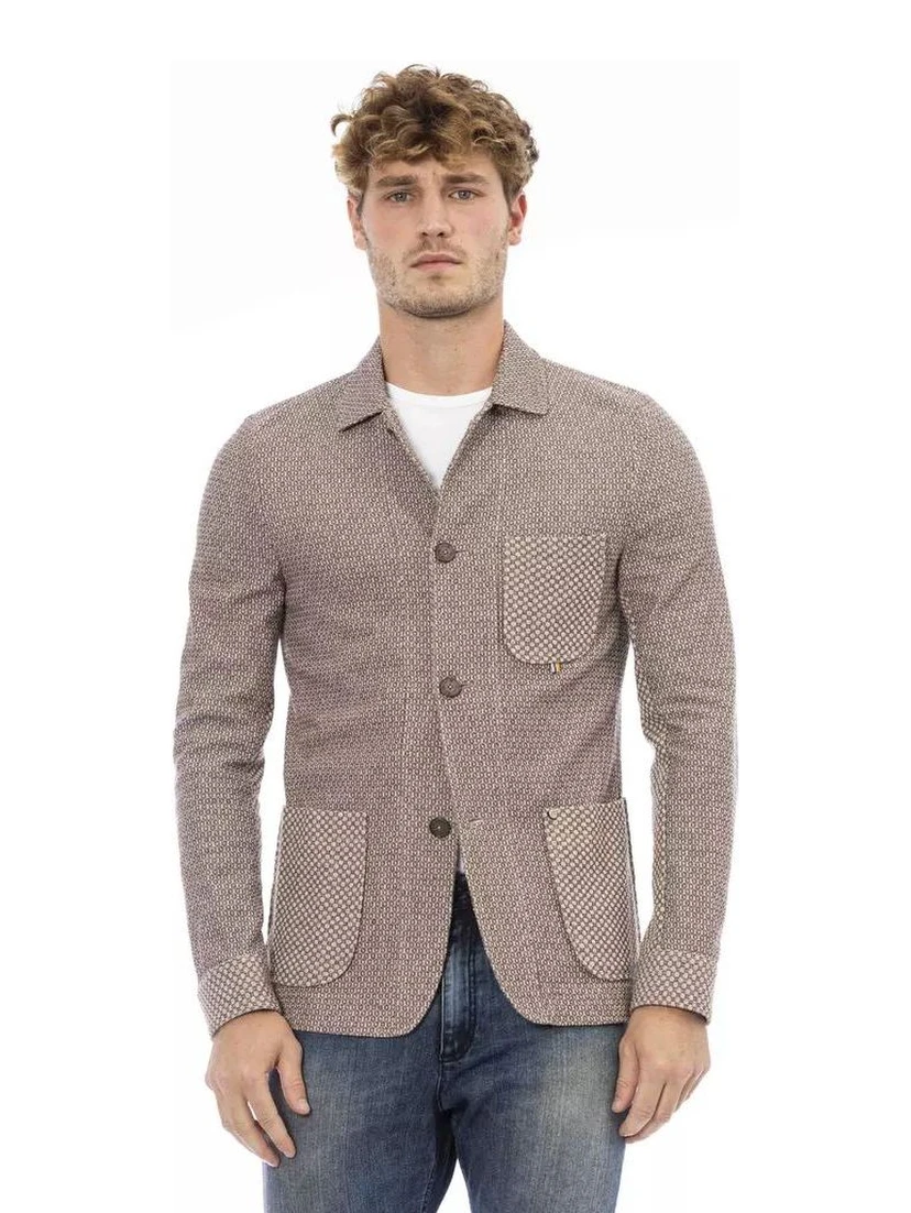 Beige Cotton Blazer