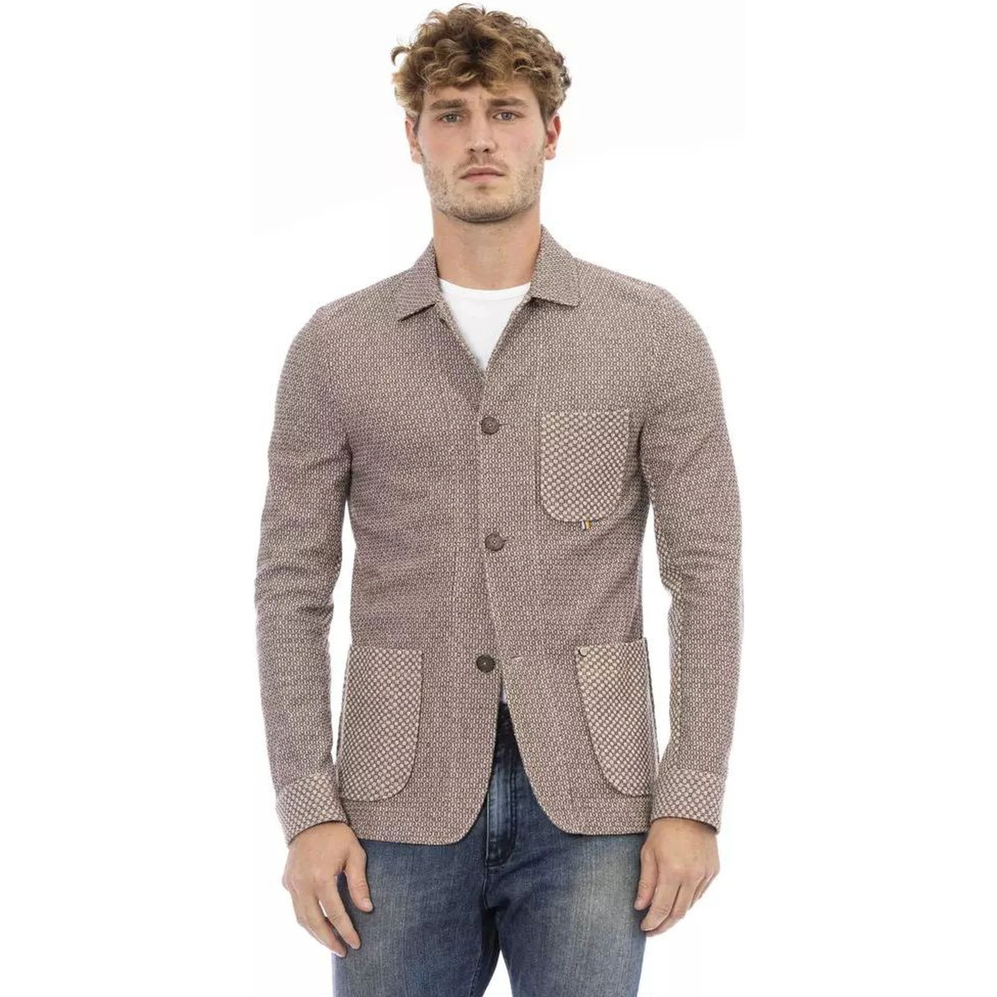 Beige Cotton Blazer