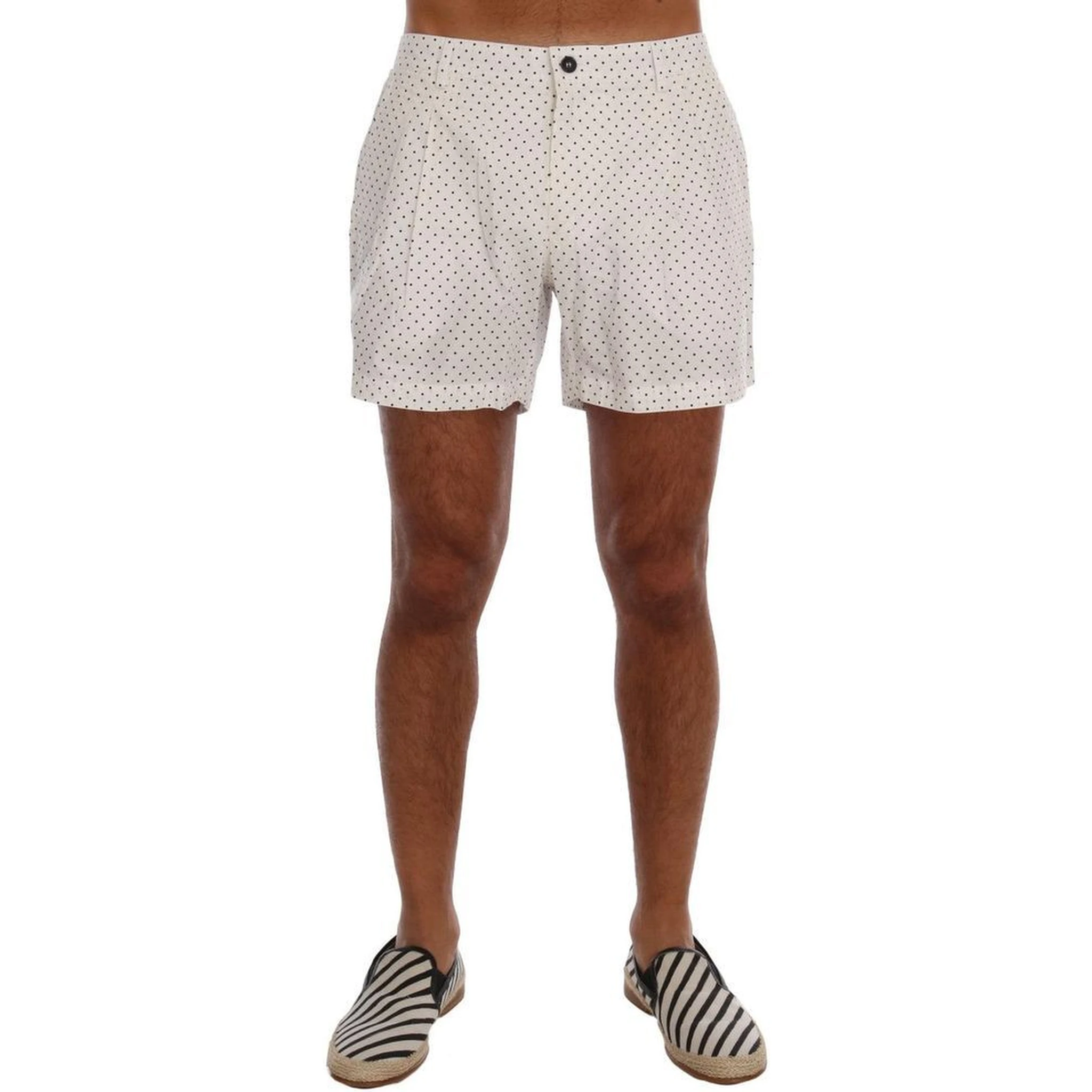 White Polyester Short And Mini Shorts