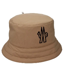 Beige Fabric Bucket Hat