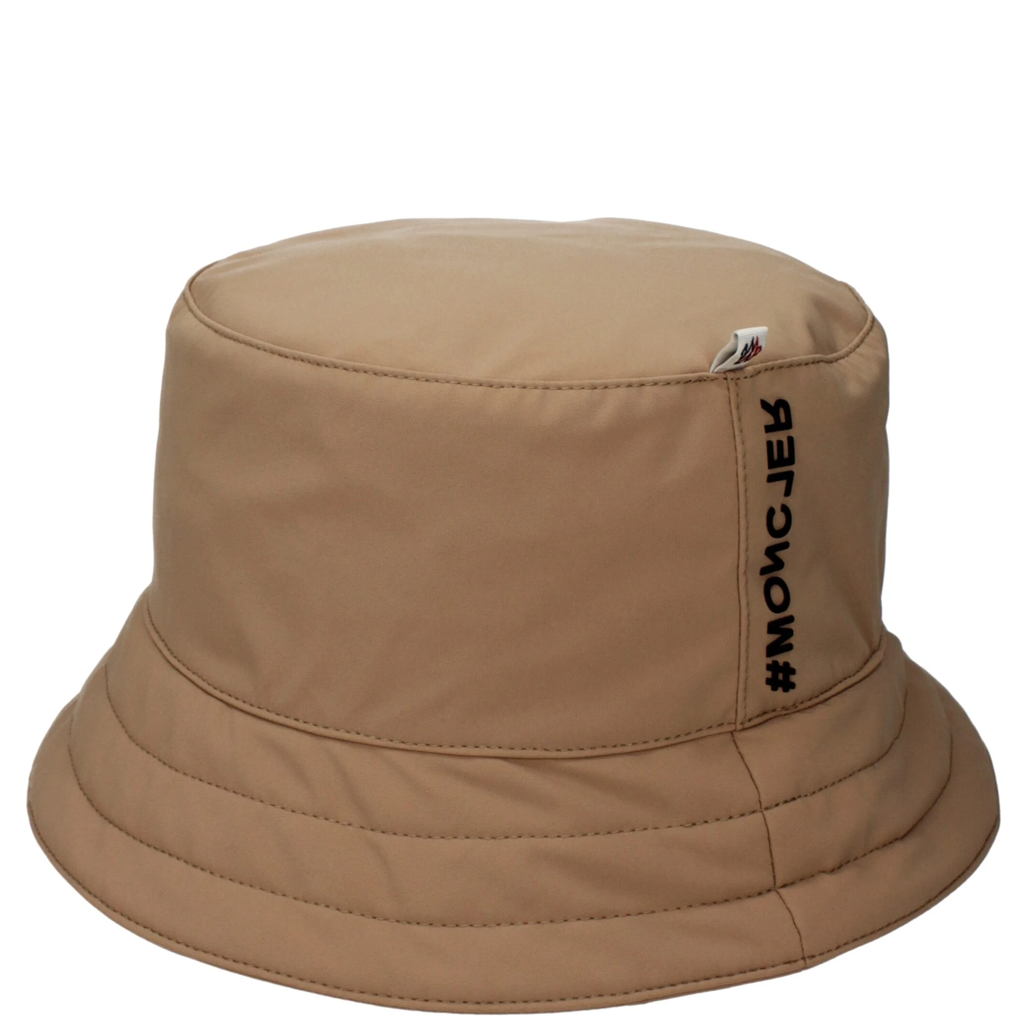 Beige Fabric Bucket Hat