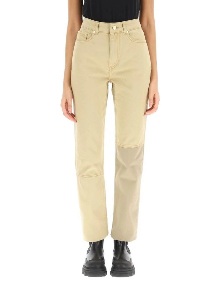 Brown Cotton Jeans Denim