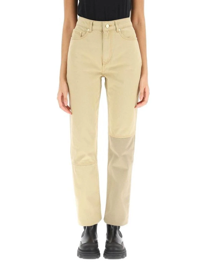 Brown Cotton Jeans Denim