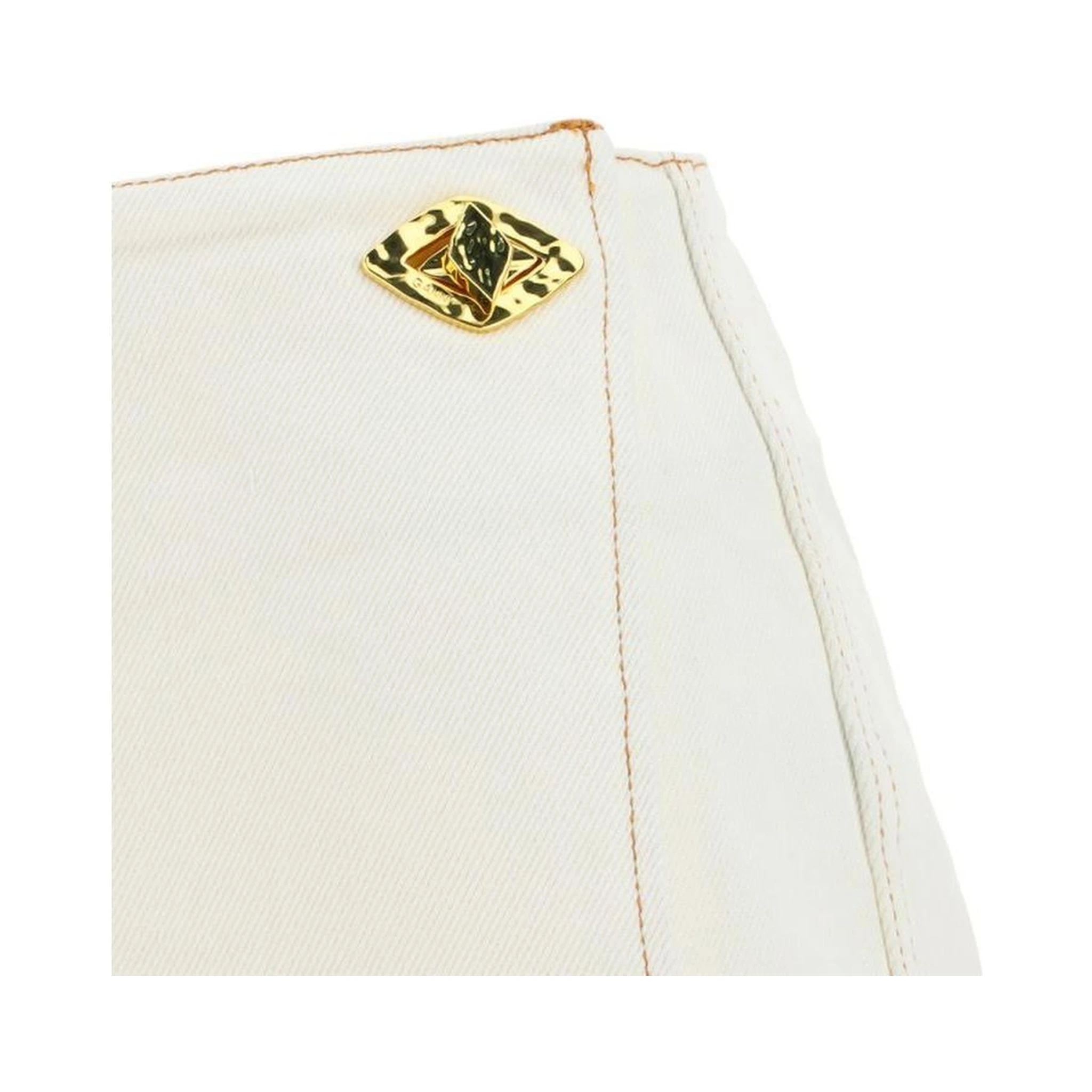 White Cotton Mini Skirt