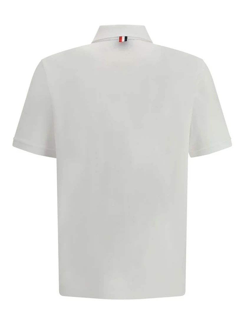 White Cotton Polo Shirt