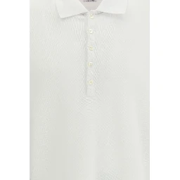 White Cotton Polo Shirt