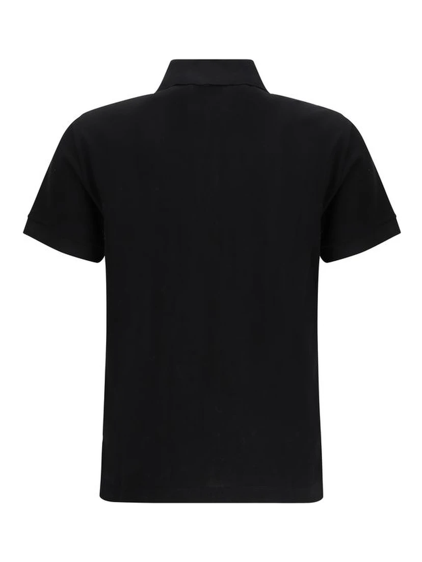 Black Cotton Polo Shirt