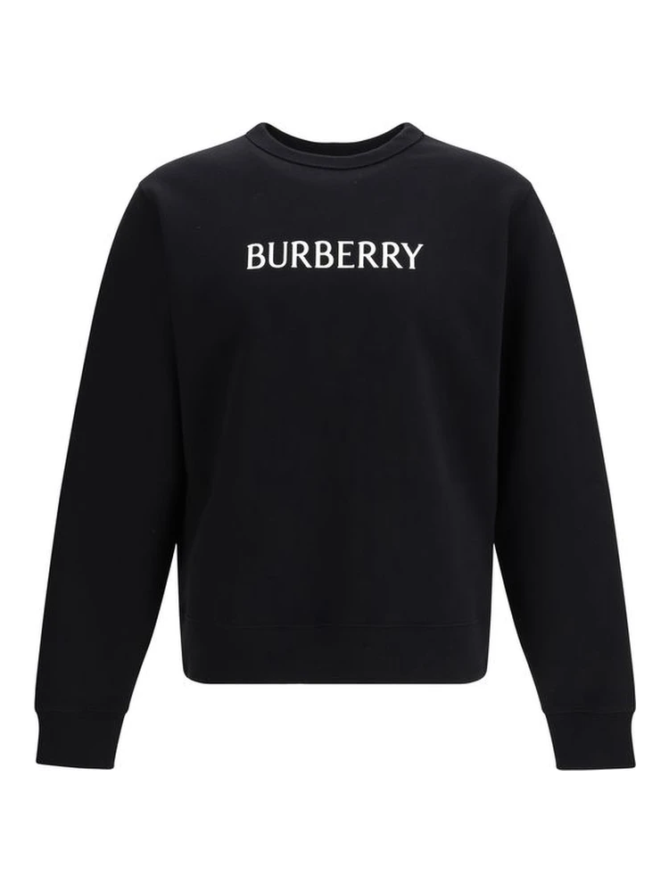 Black Cotton Sweatshirt