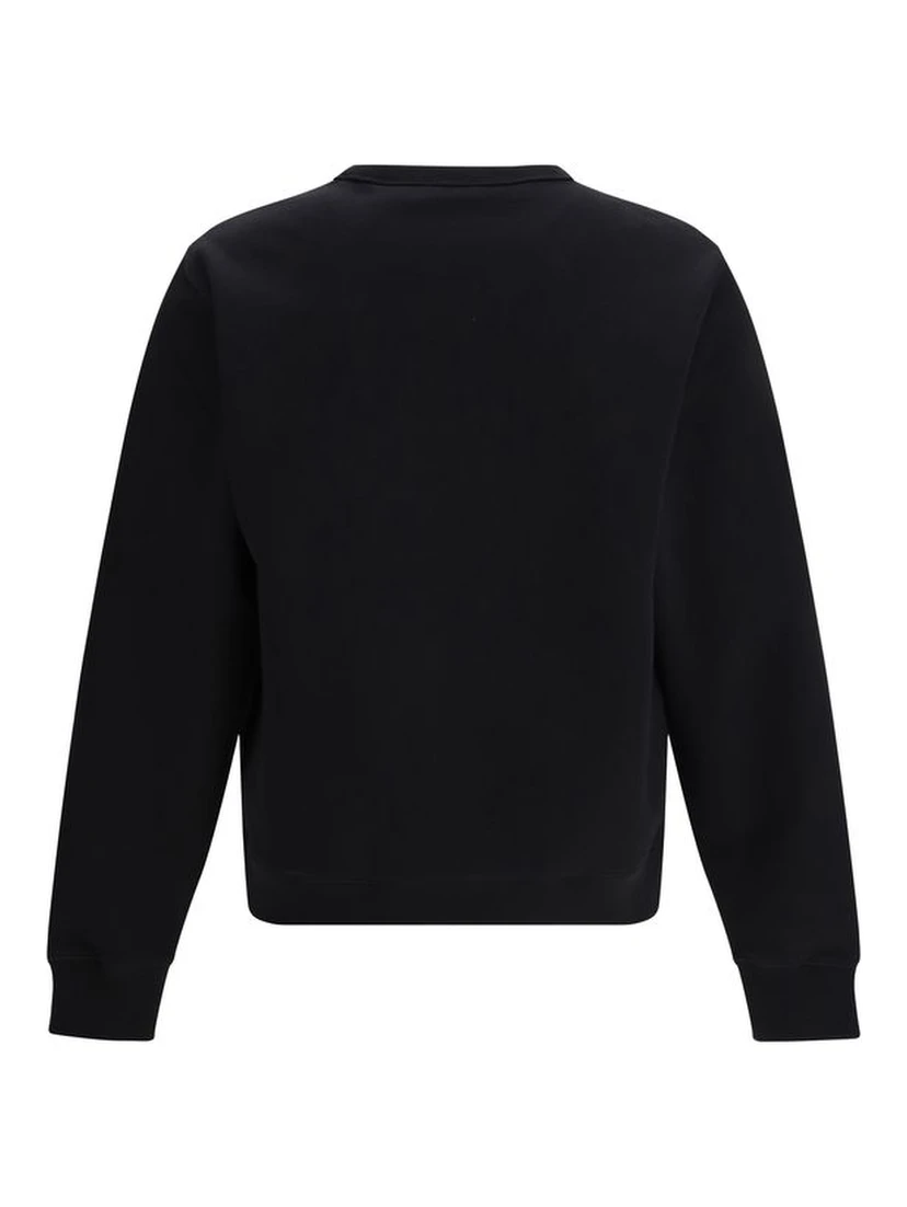 Black Cotton Sweatshirt