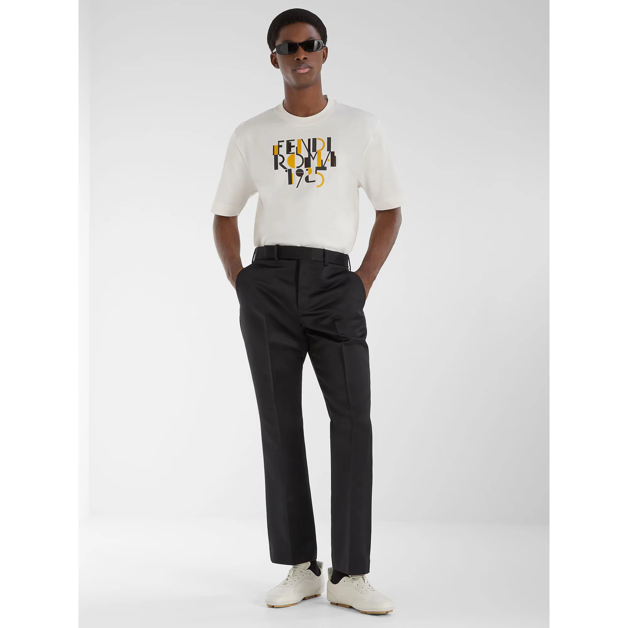 Fendi T-shirts and Polos White