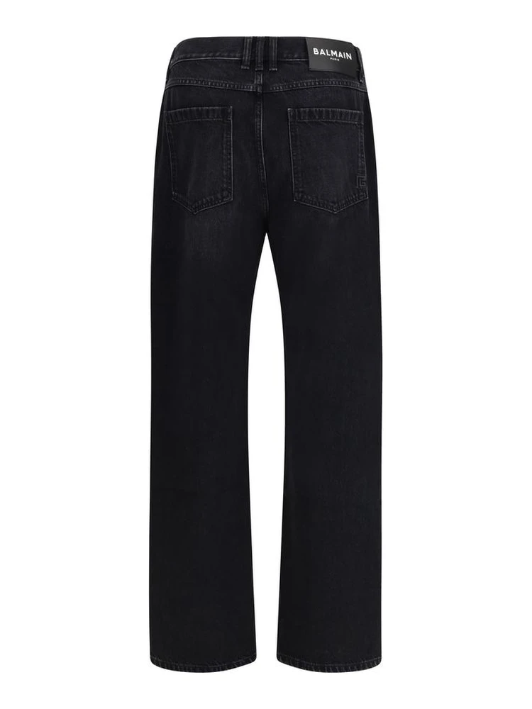 Black Cotton Jeans Denim alternative