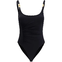 Black Polyamide One-Piece Swimsuit