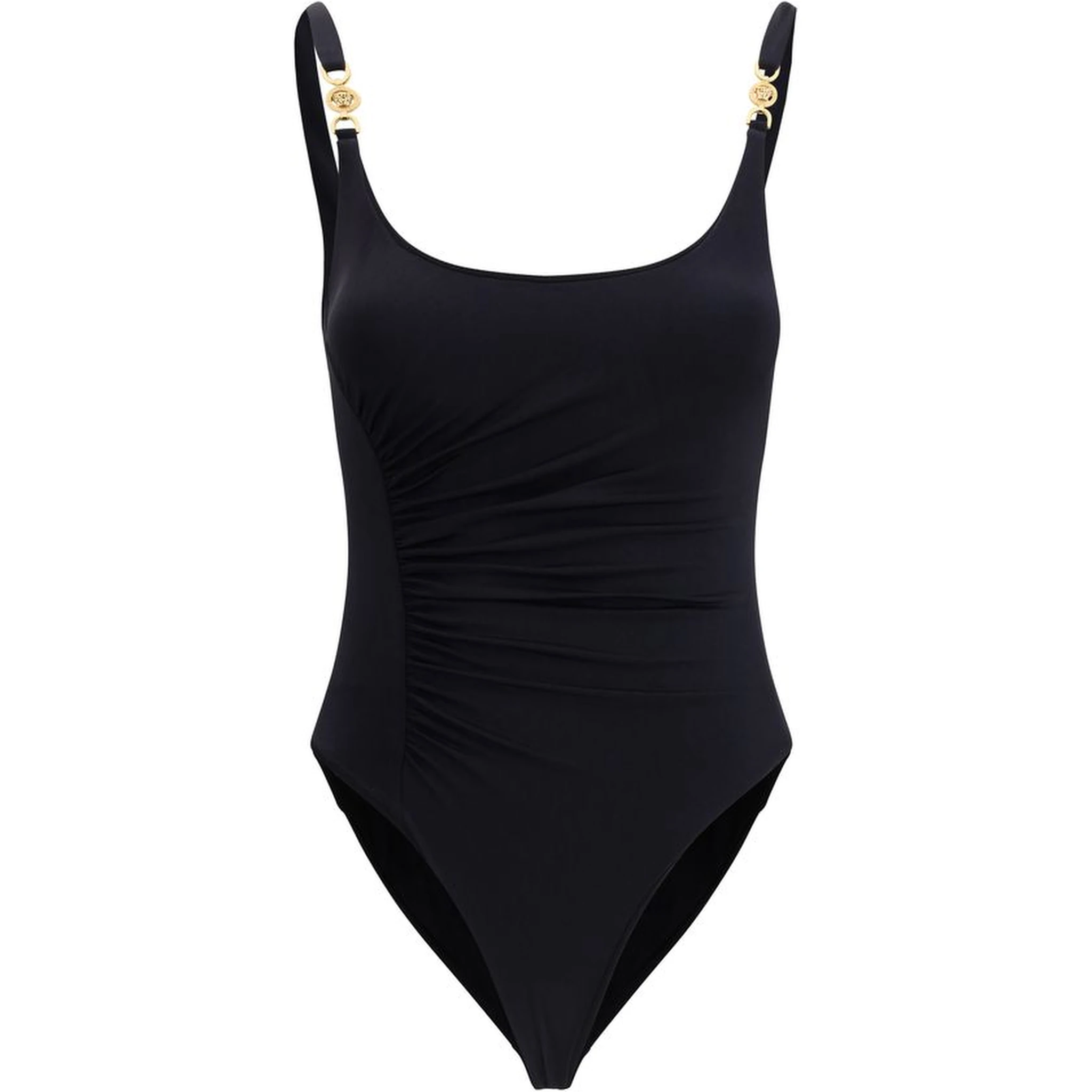 Black Polyamide One-Piece Swimsuit