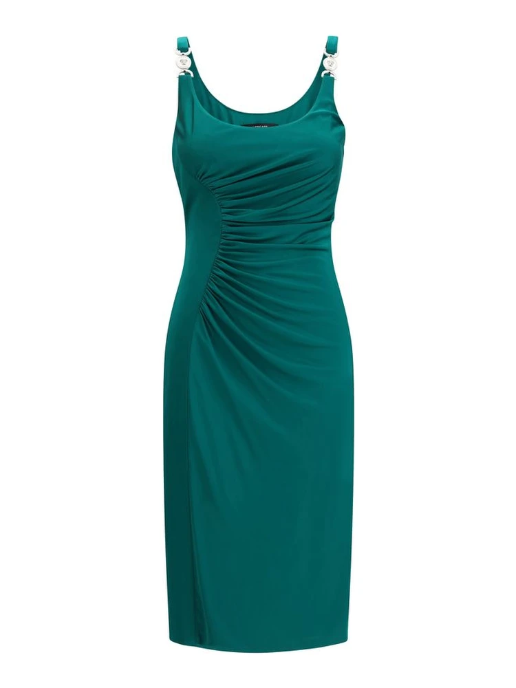Bicolor Viscose Casual Dress